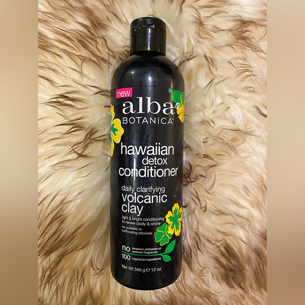 Alba Botanica Hawaiian Detox Conditioner Daily Clarifying Volcanic Clay 12 oz